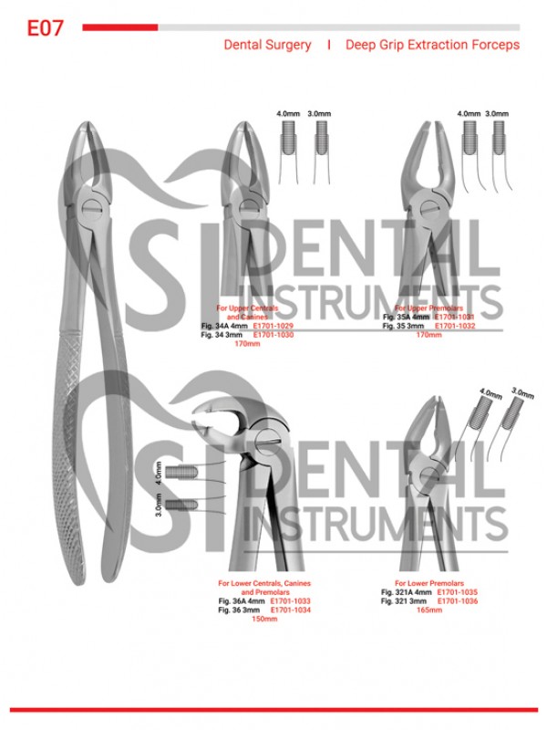 Deep Grip Extraction Forceps