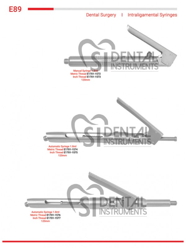 Intraligamental Syringes