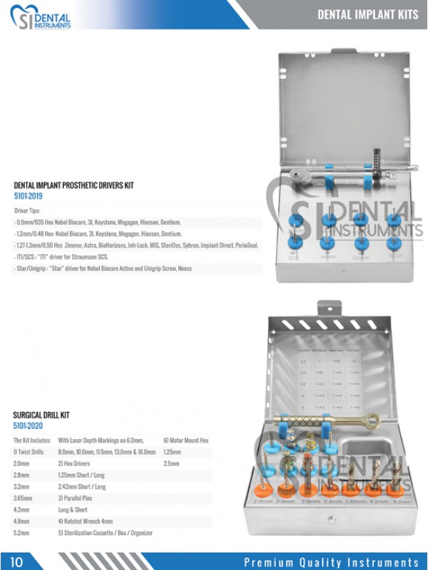 Dental Implant Prosthetic Drivers Kit 